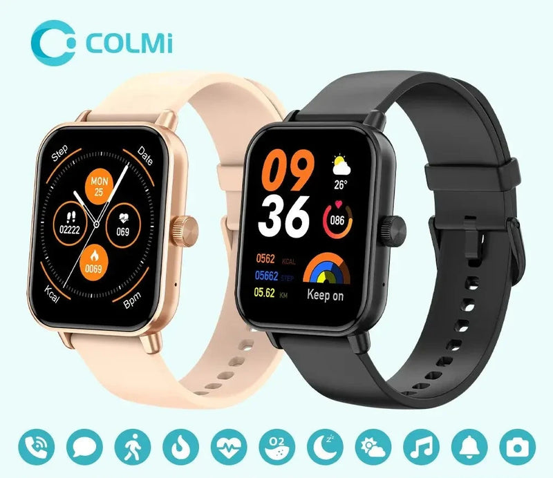 COLMI-P81 Ultra Smartwatch com chamada por voz  Inteligente, 1.9 "Tela HD, Monitor de Saúde 24H e mais 100 Modos Esportivos